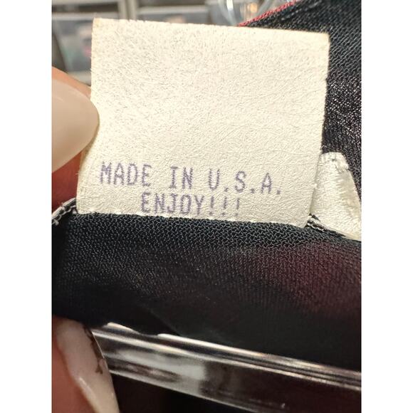 Vintage Tessuto Tie Dye Maxi Dress Red Orange Rayon Boho 90s Style Made in USA S - Picture 4 of 8